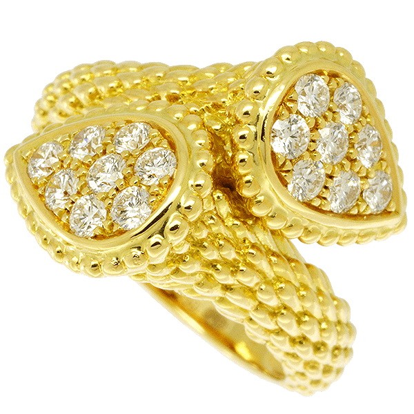 ブシュロン セルパンボエム ダイヤ リング K18YG