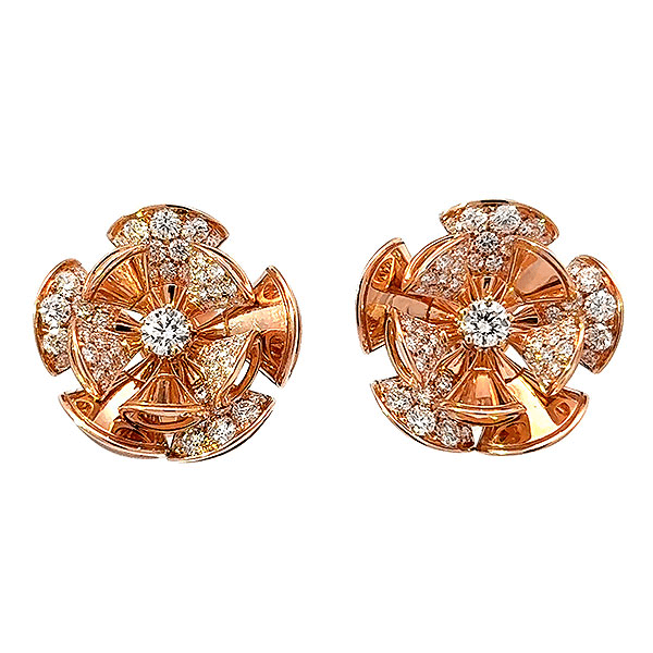 ブルガリ ディーヴァドリーム ダイヤ ピアス K18PG