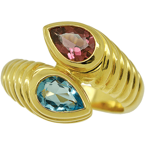 ブルガリ ドッピオバチェラート リング K18YG