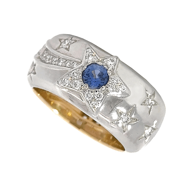 シャネル ナイト&デイ サファイア ダイヤ リング K18YGWG