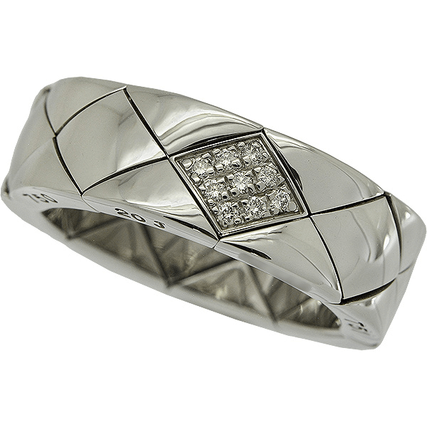 シャネル マトラッセ ダイヤ リング K18WG