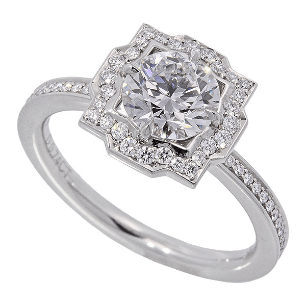 ハリーウィンストン ベル・バイ エンゲージメント ダイヤ リング PT950