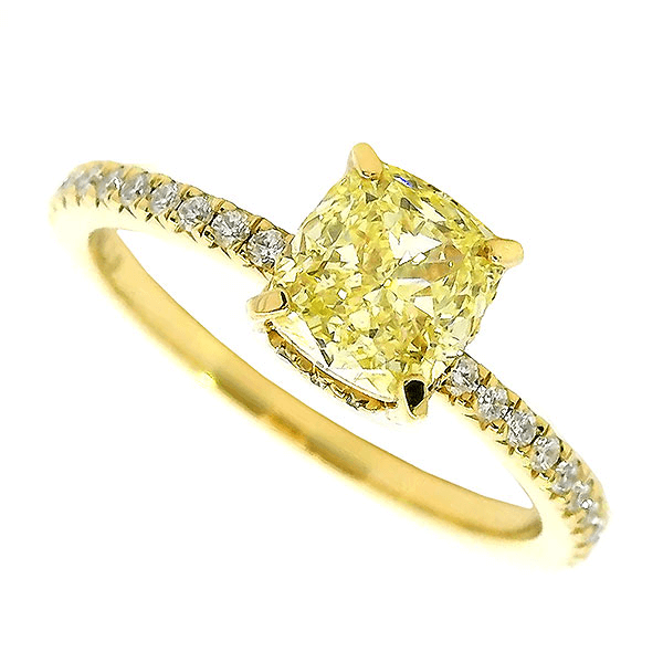 ティファニー イエローダイヤ リング K18YG