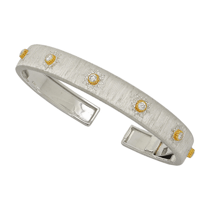 ブチェラッティ マクリ ダイヤ ブレスレット K18WG/YG