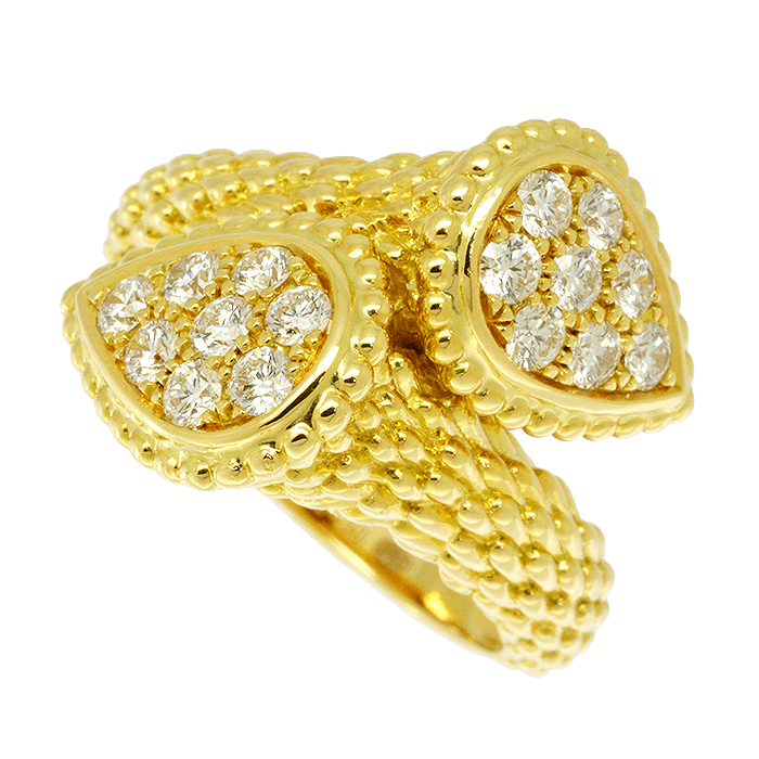 ブシュロン セルパンボエム ダイヤ リング K18YG