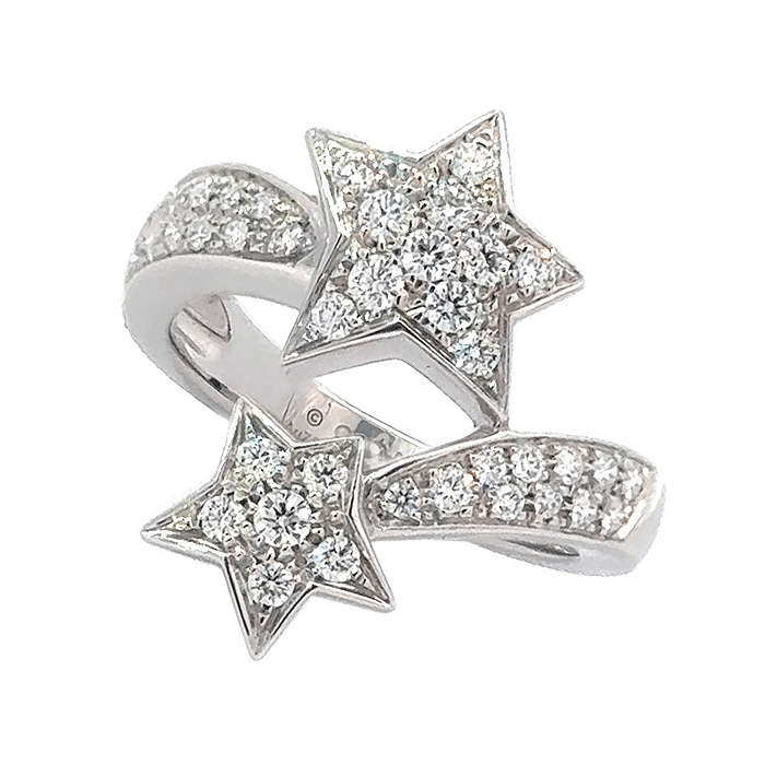 シャネル コメット ダイヤ リング K18WG