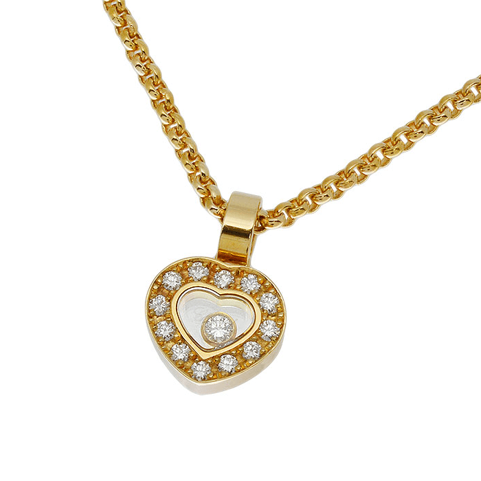 ショパール ハッピーダイヤ ネックレス K18YG