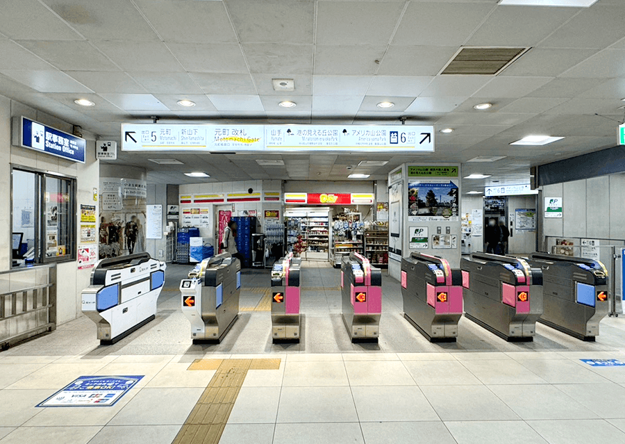 元町中華街駅からのアクセス